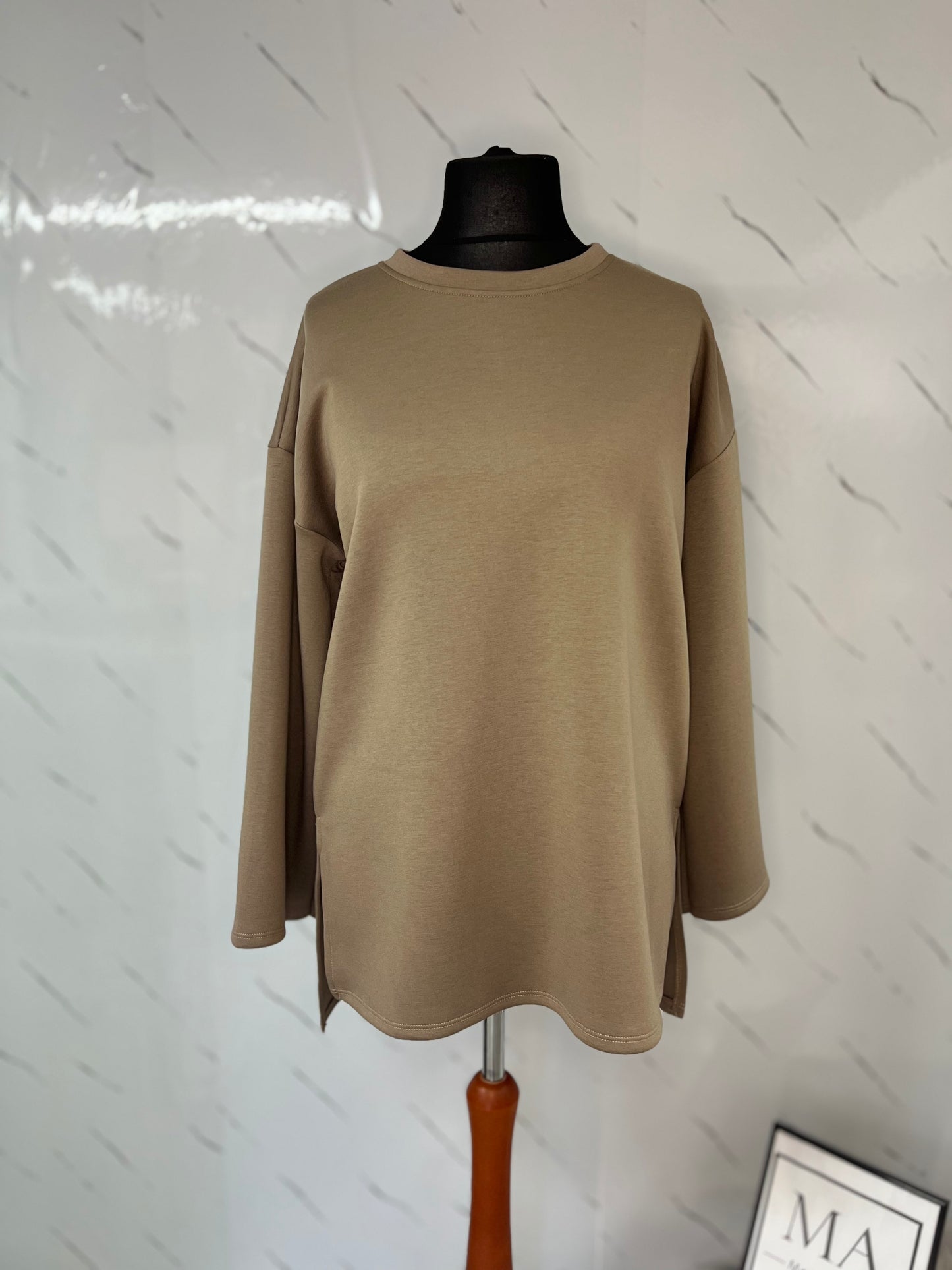 Sudadera taupe