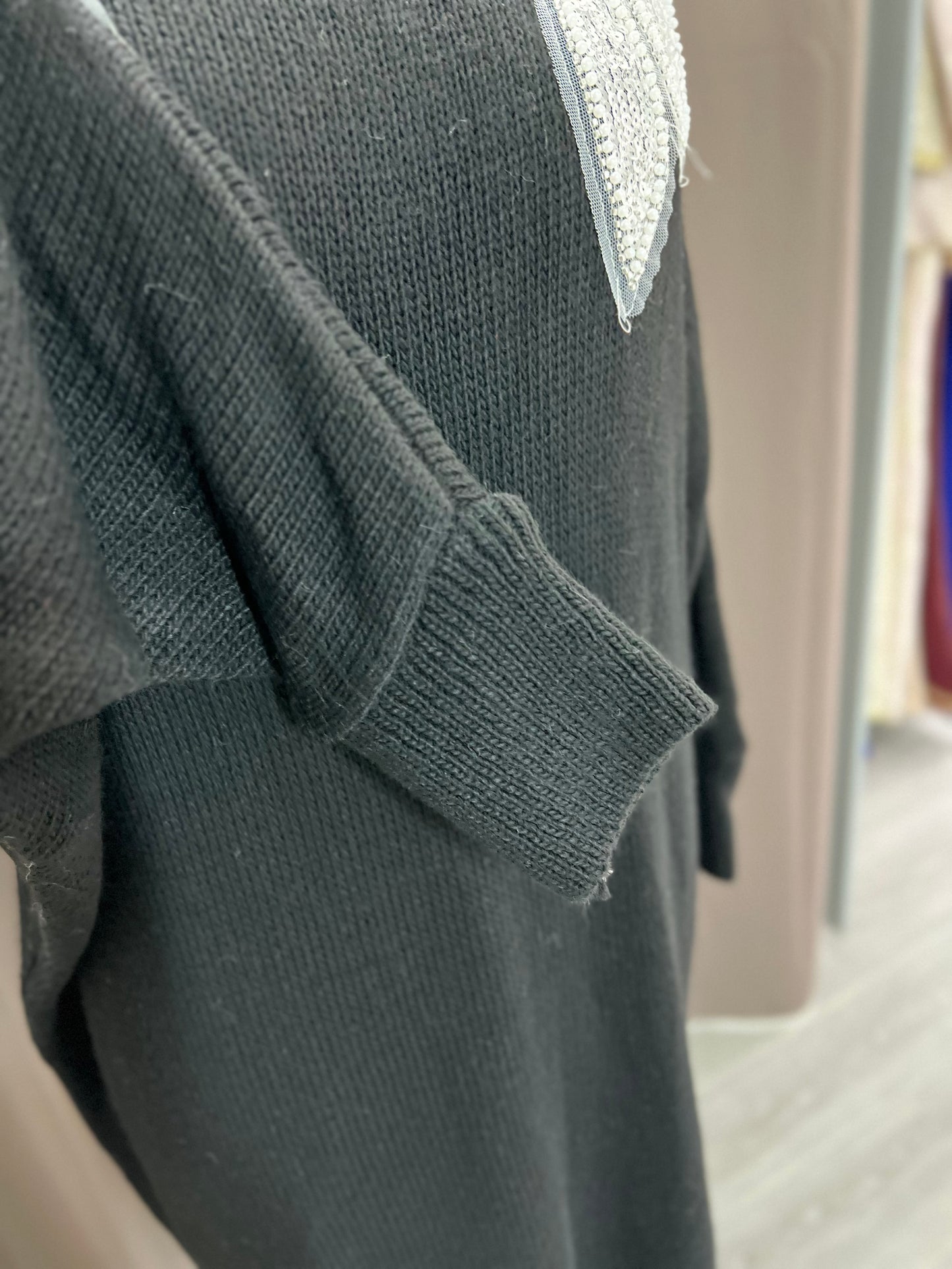 Vestido bordado Negro