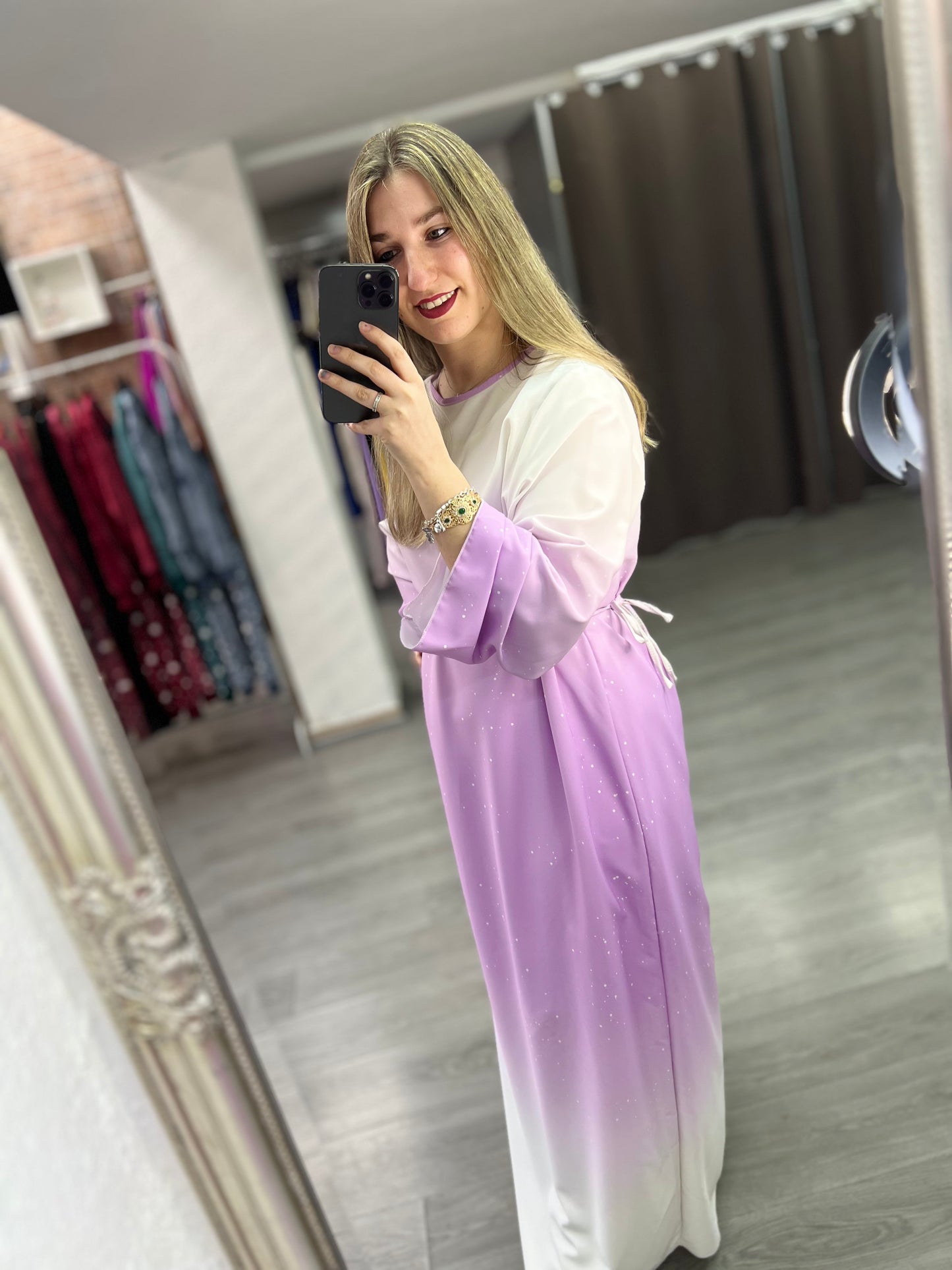 Vestido multi color lila