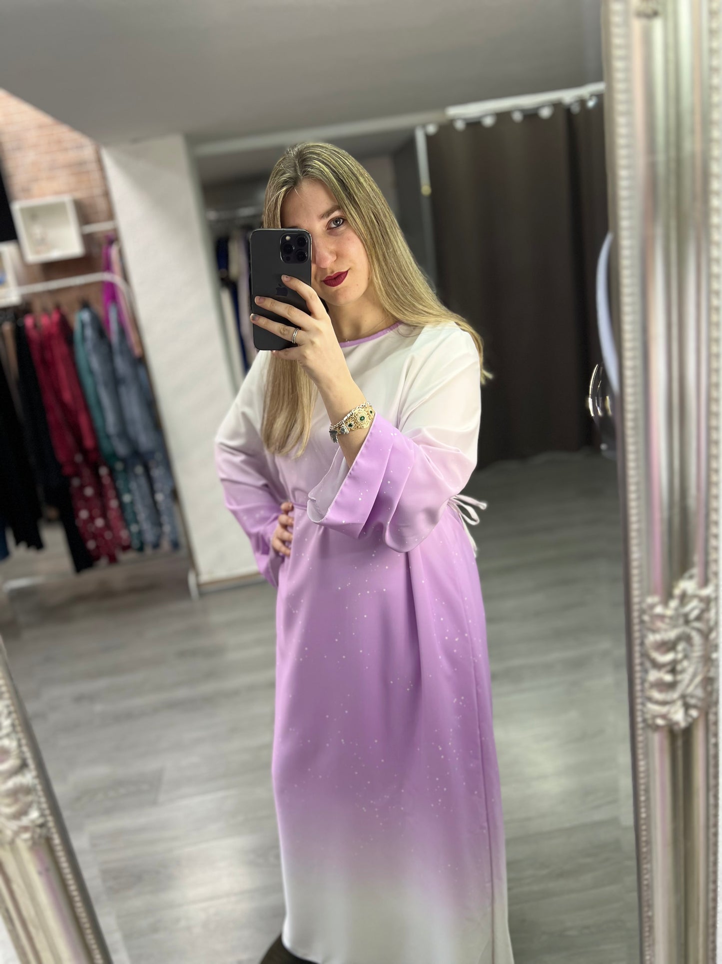 Vestido multi color lila