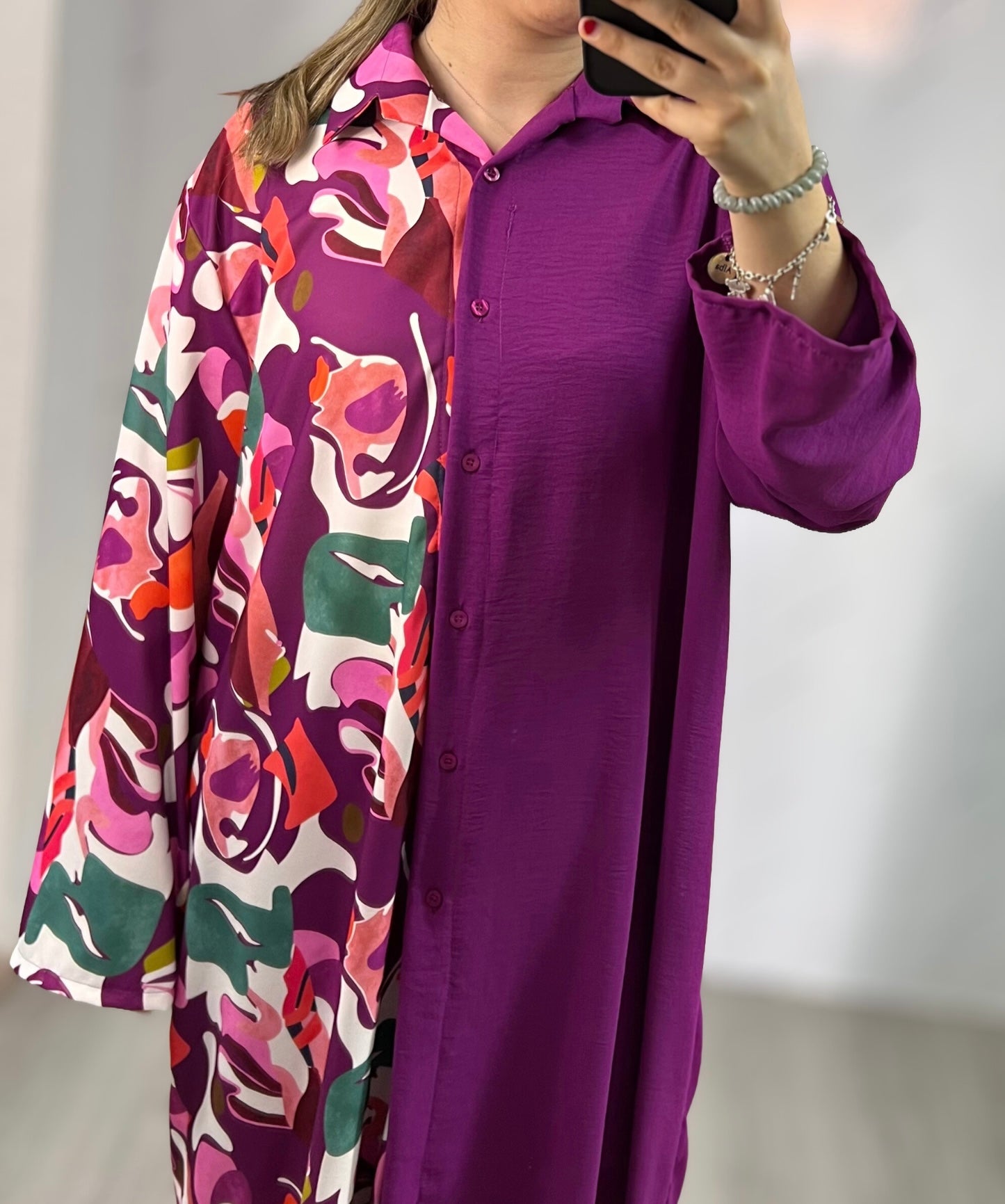 Conjunto estampado orquídea