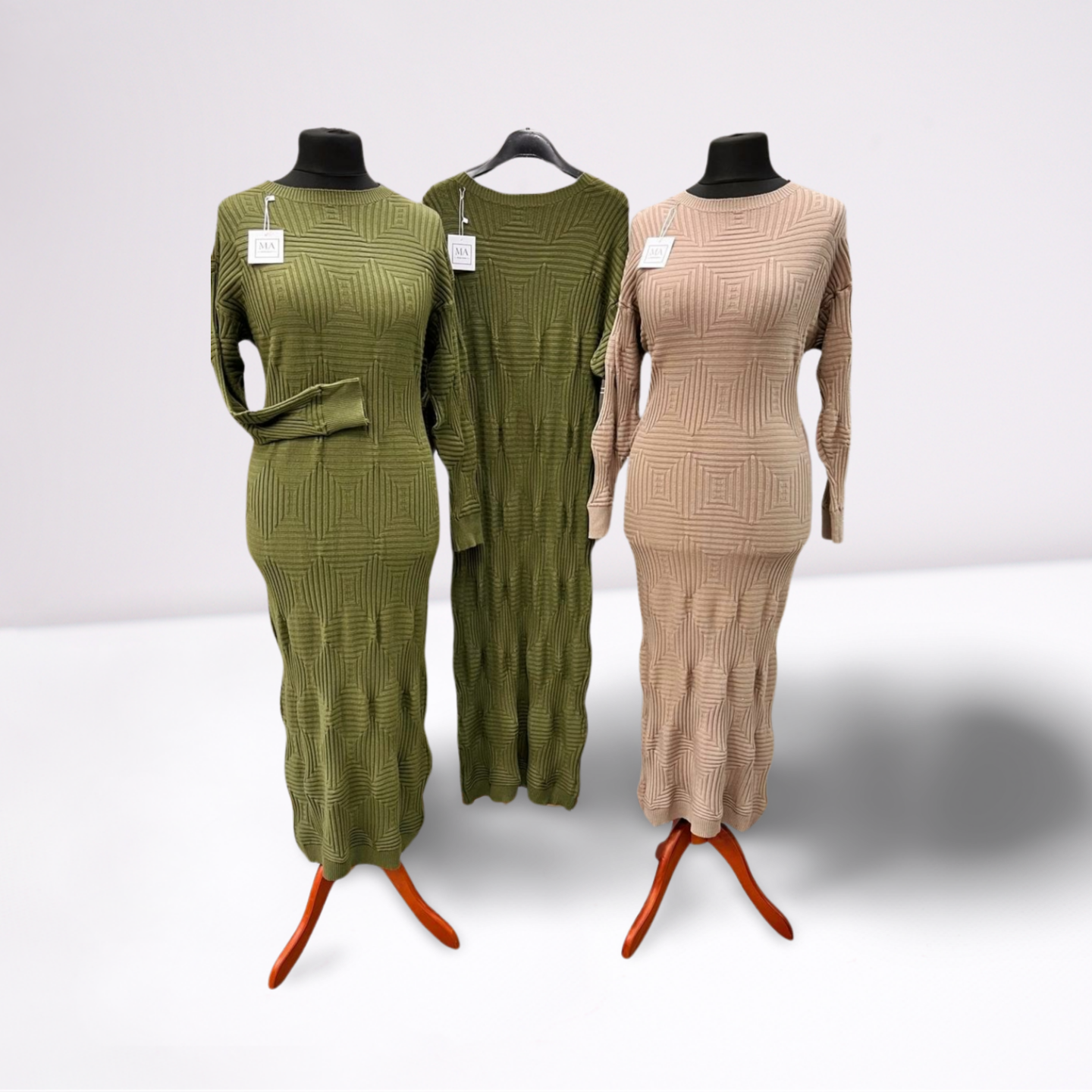 Vestido de punto fino
