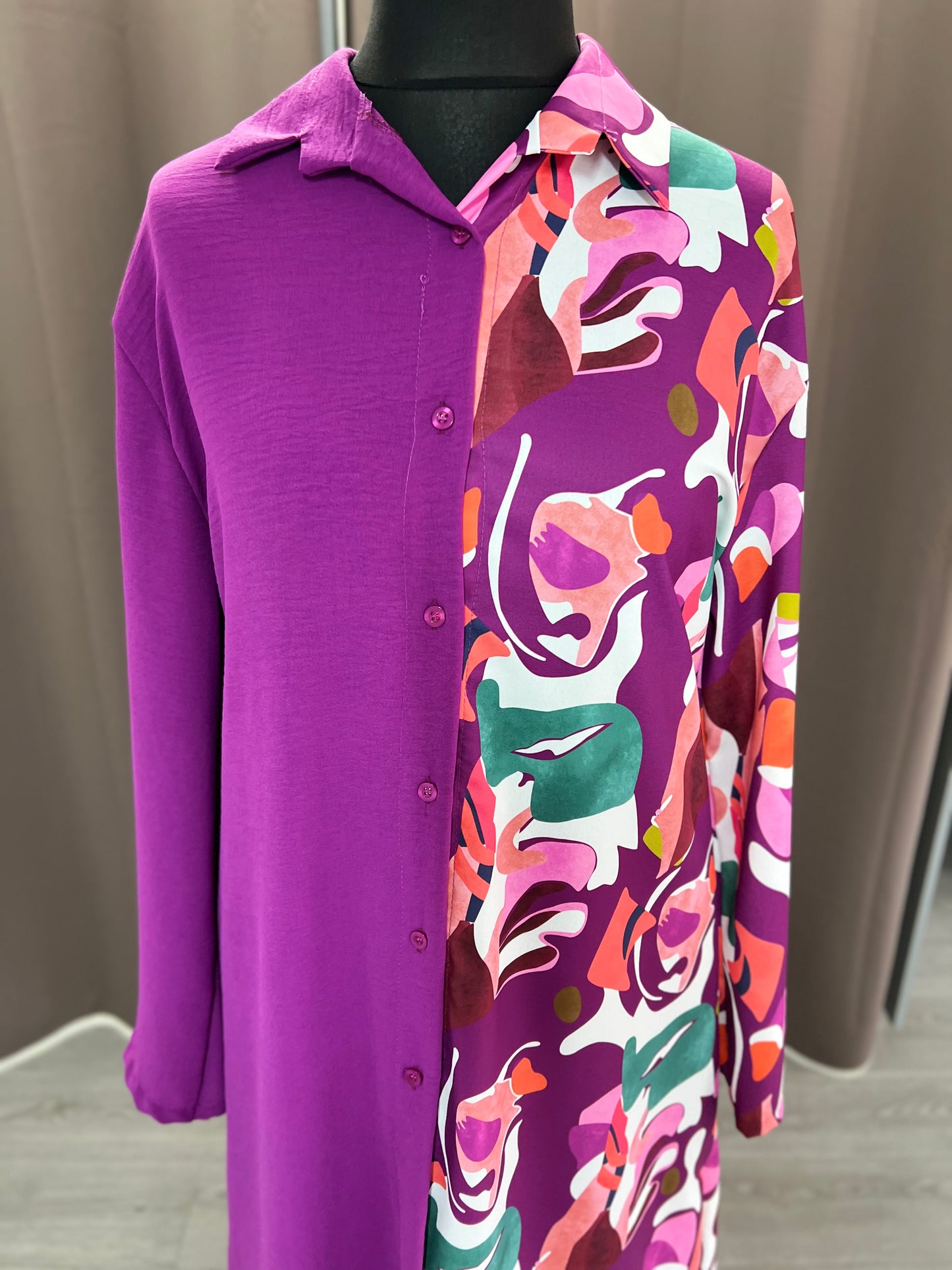 Conjunto estampado orquídea