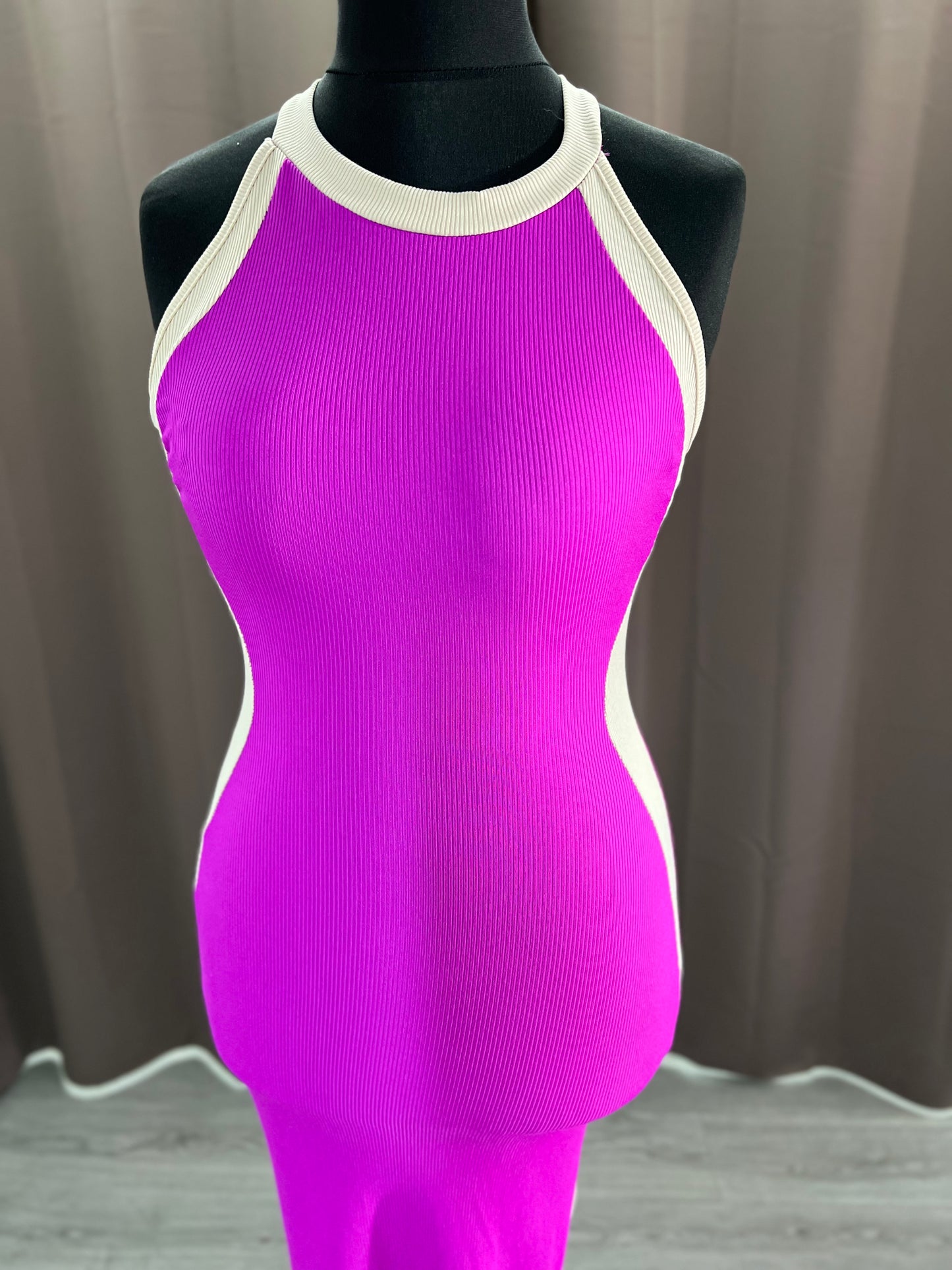 Vestido canalé