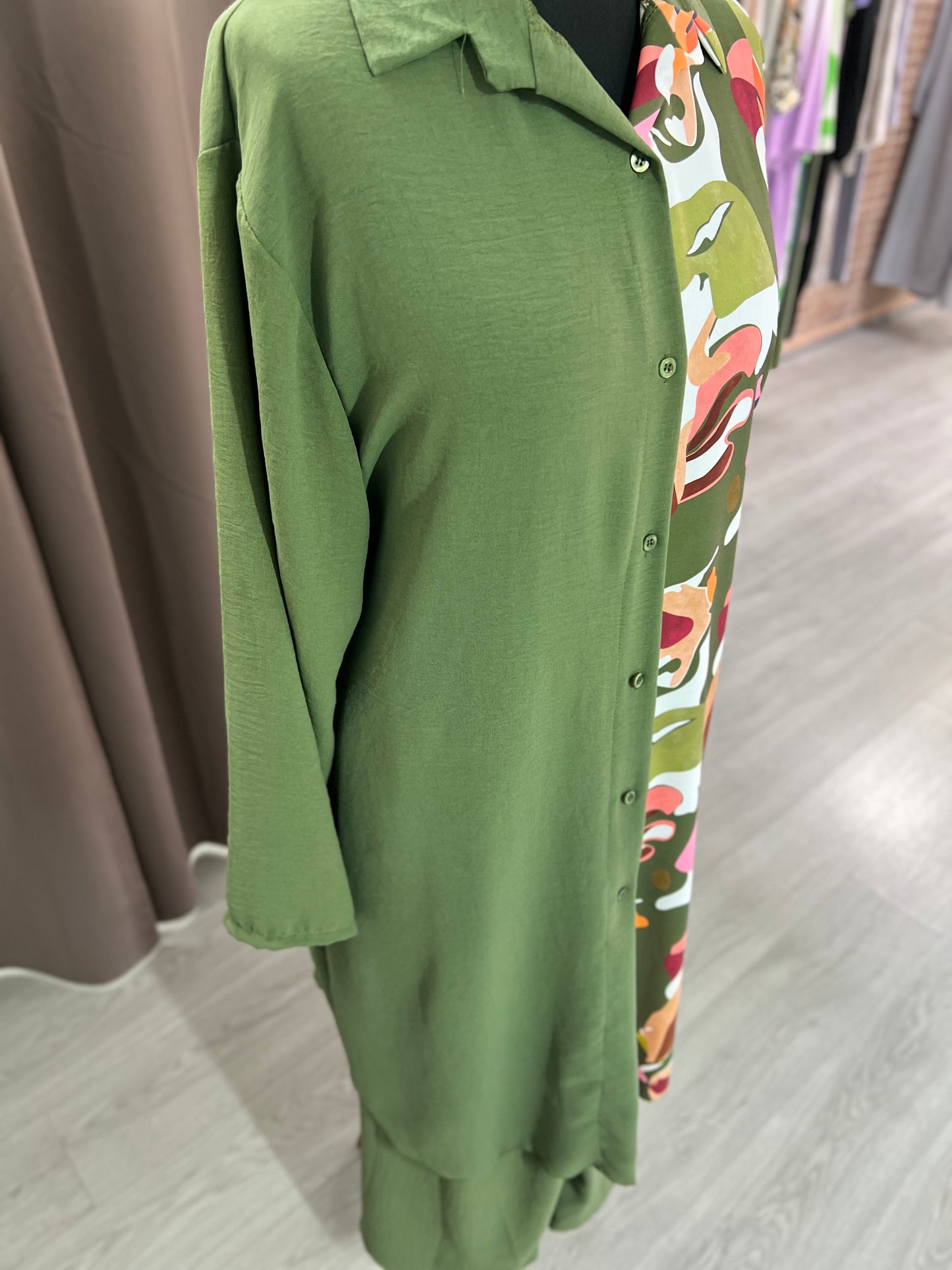 Conjunto estampado verde