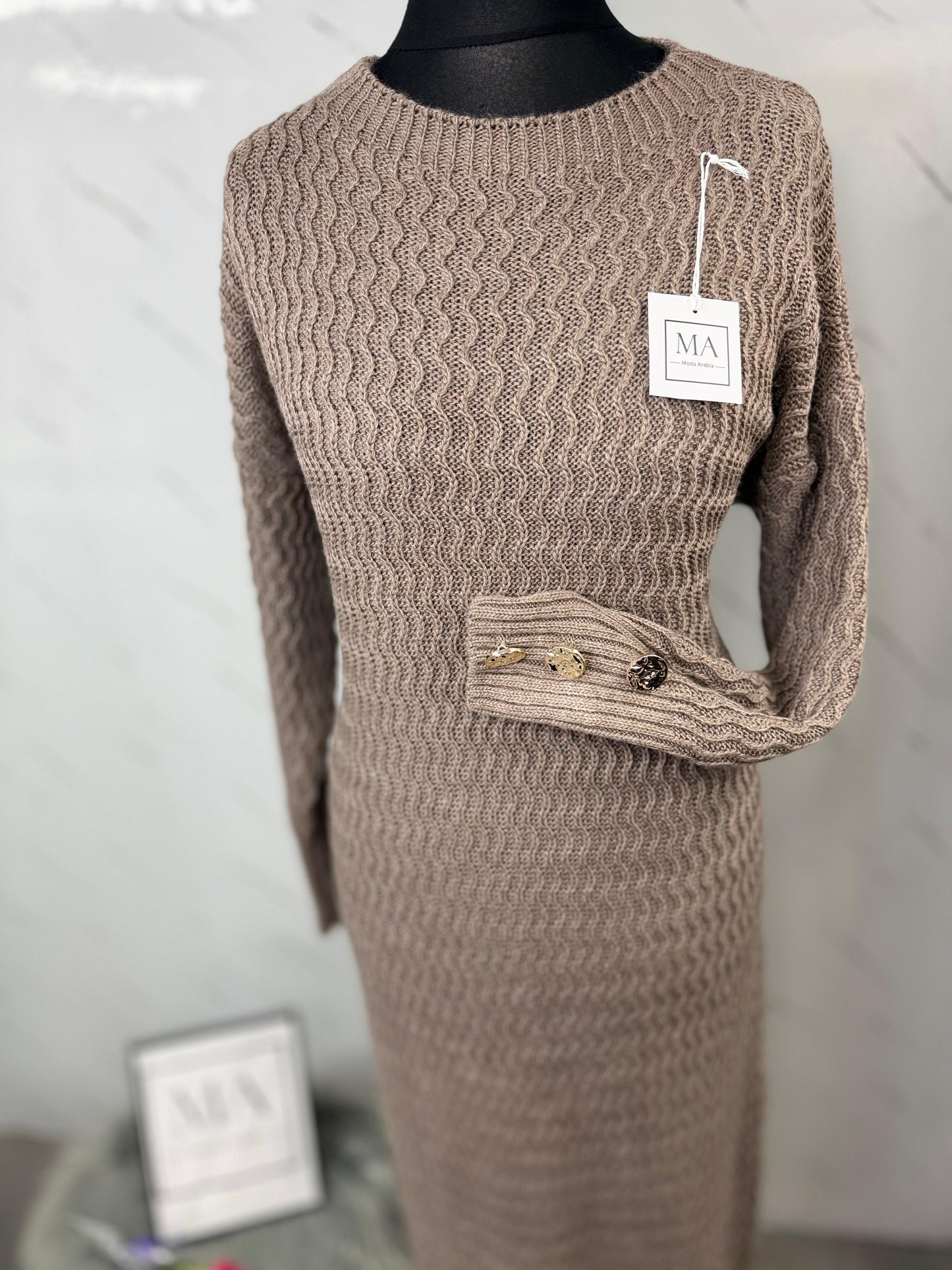 Vestido taupe