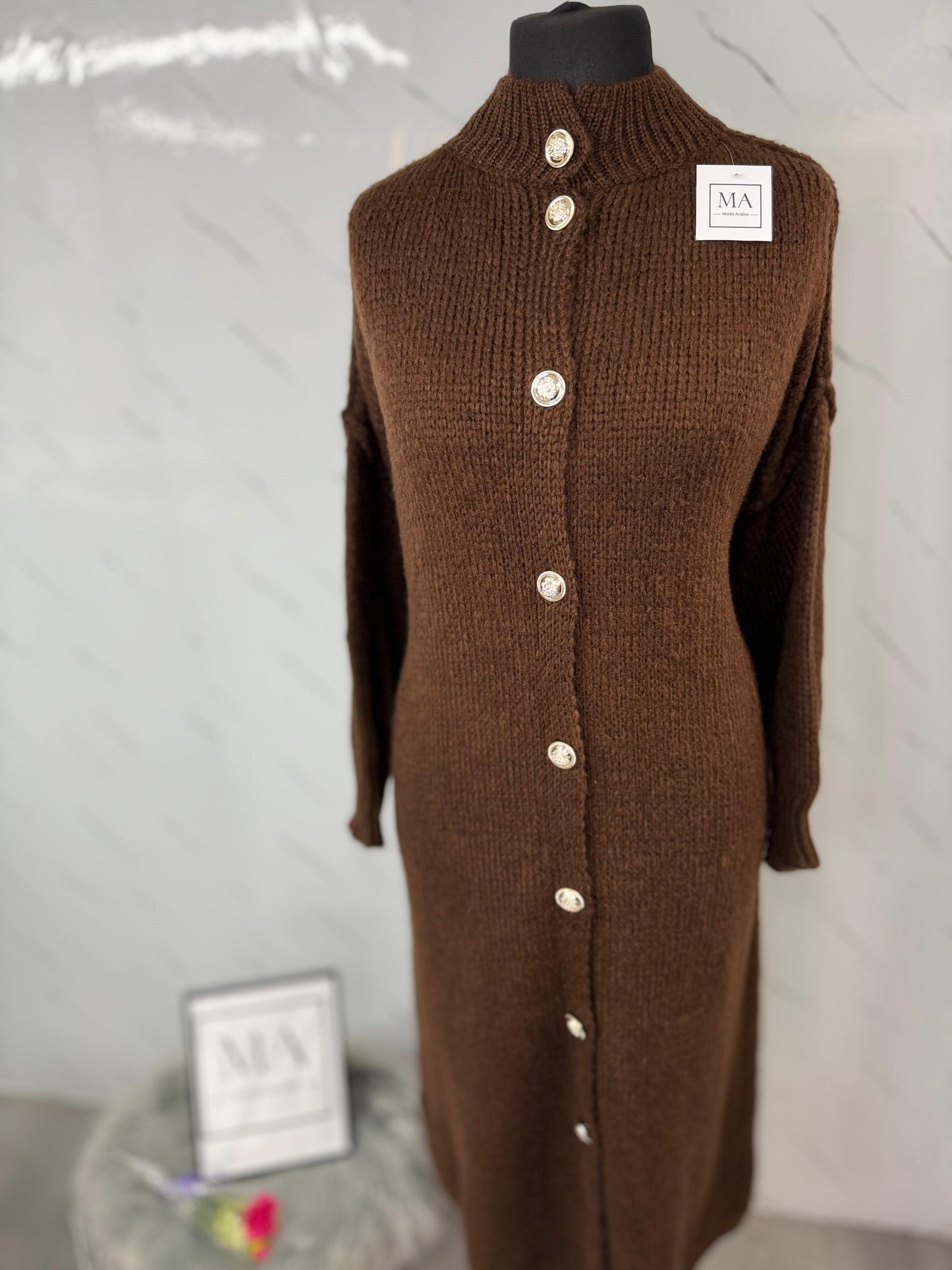 Chaqueta botones chocolate