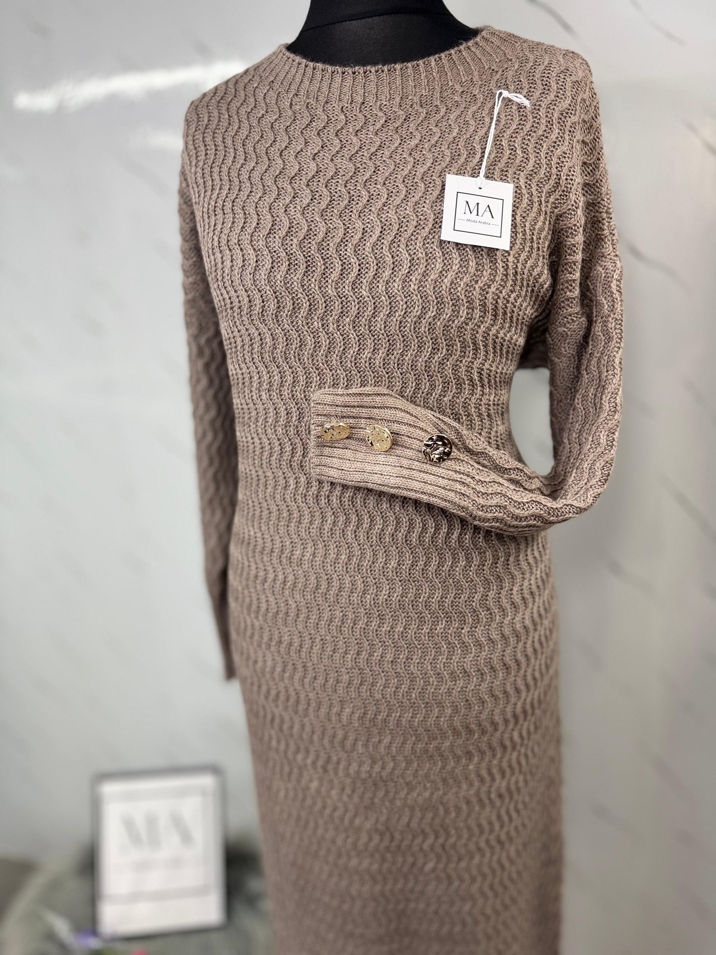 Vestido taupe