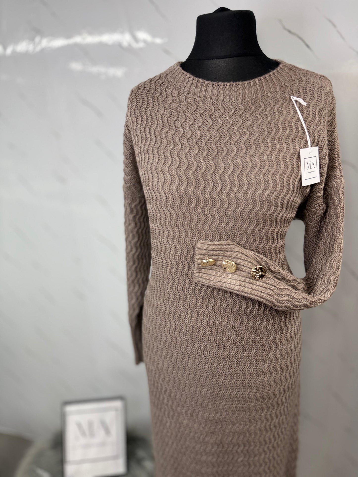 Vestido taupe
