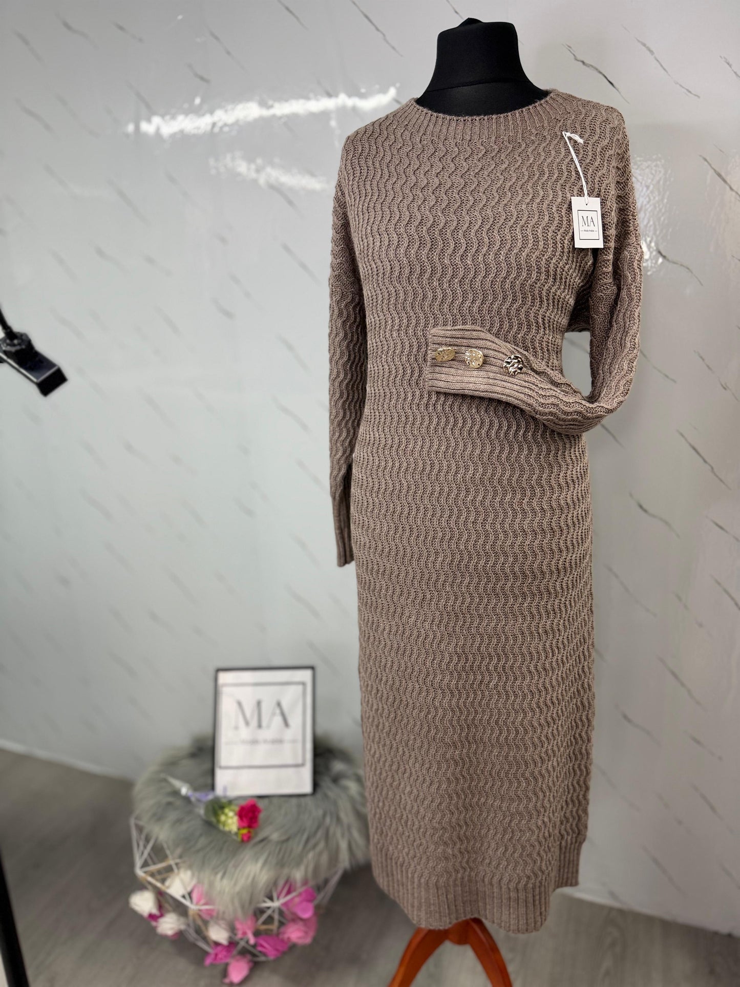 Vestido taupe