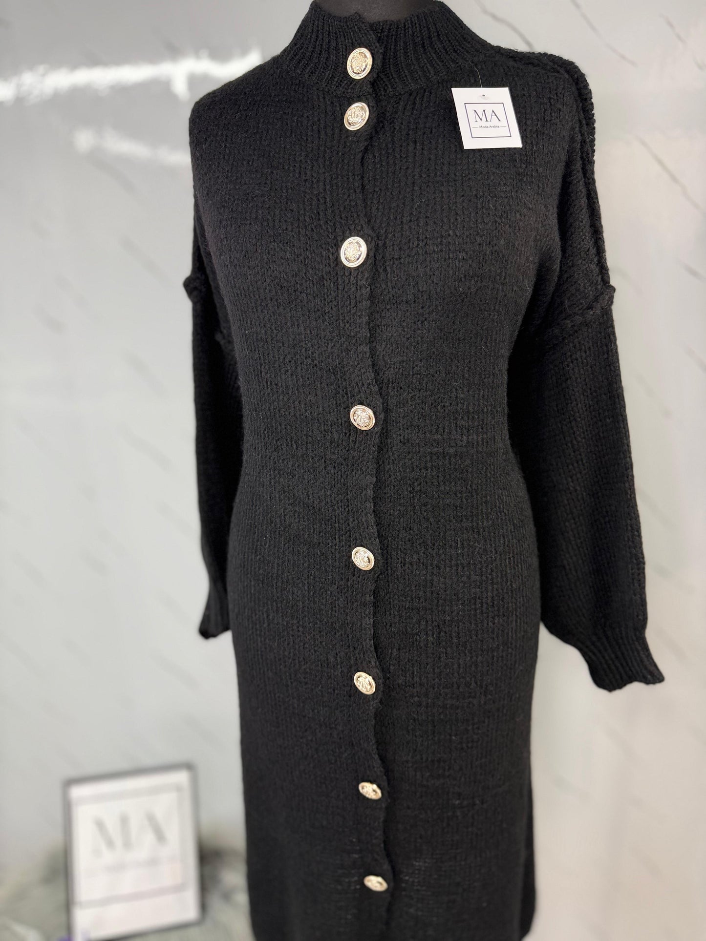 Chaqueta botones negro