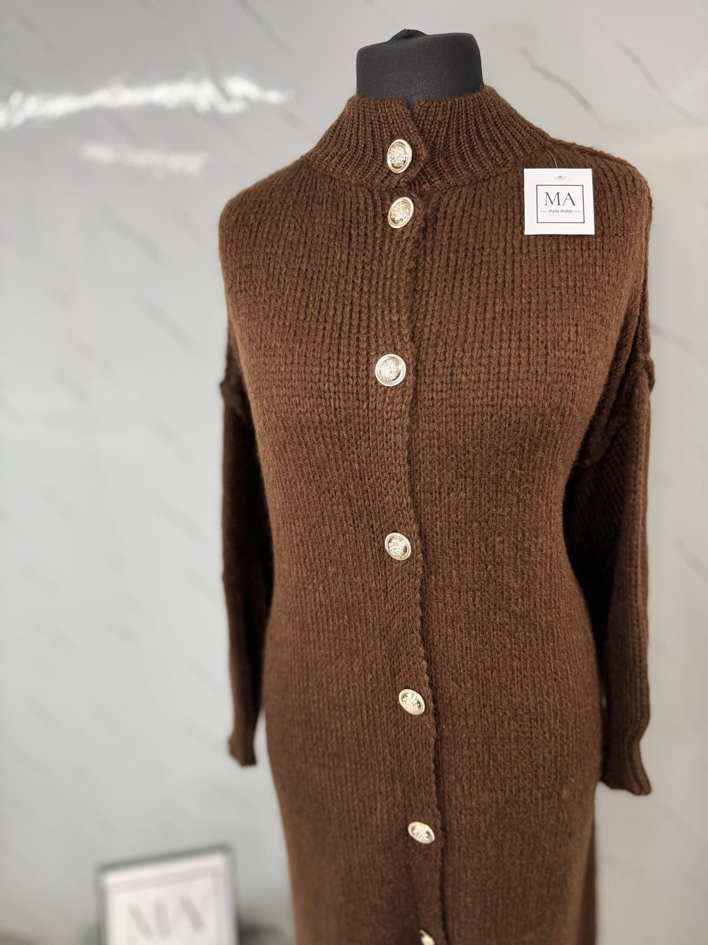 Chaqueta botones chocolate