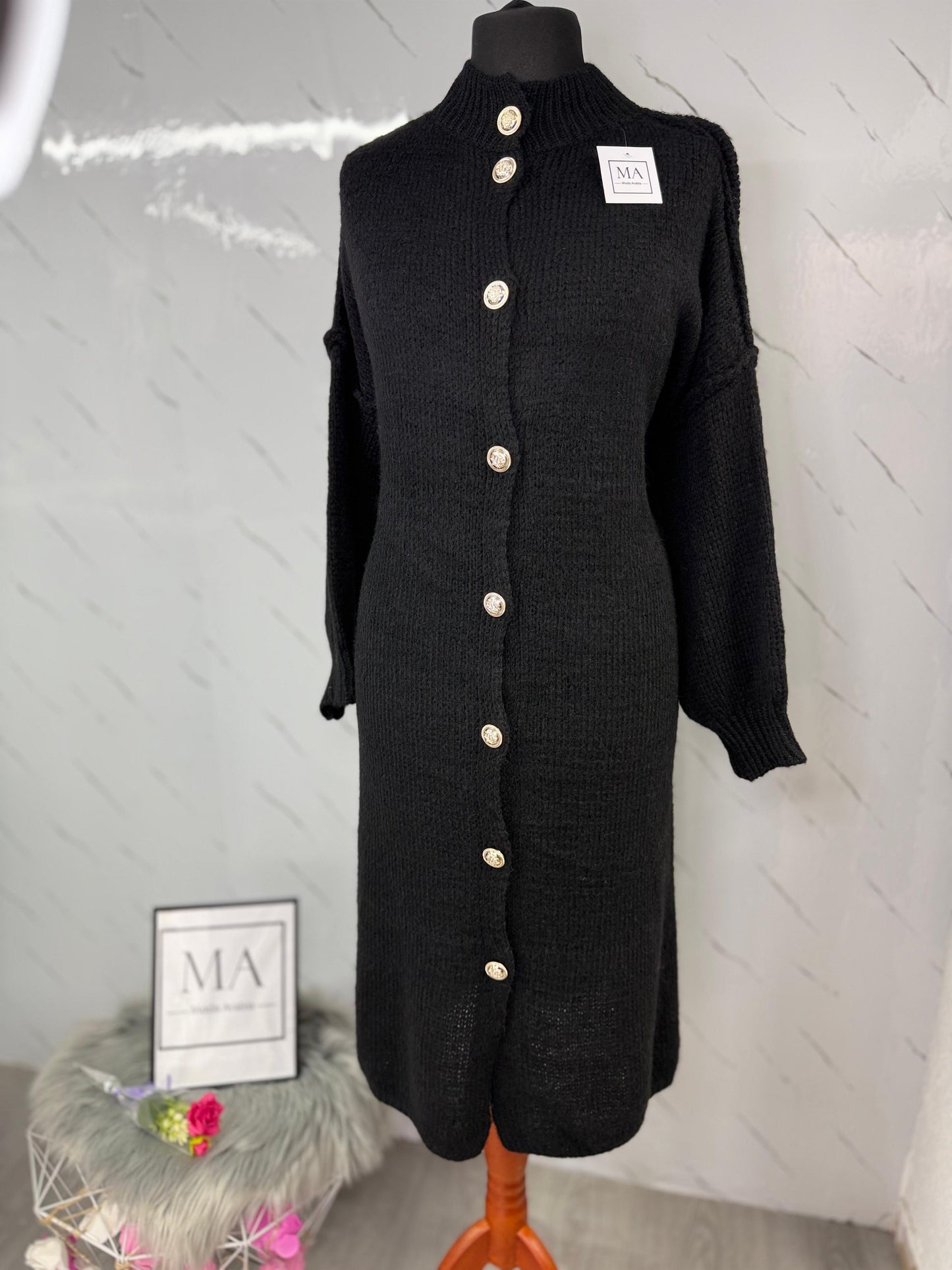Chaqueta botones negro
