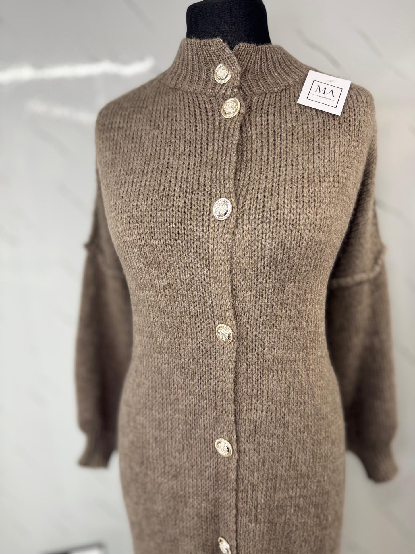 Chaqueta botones taupe