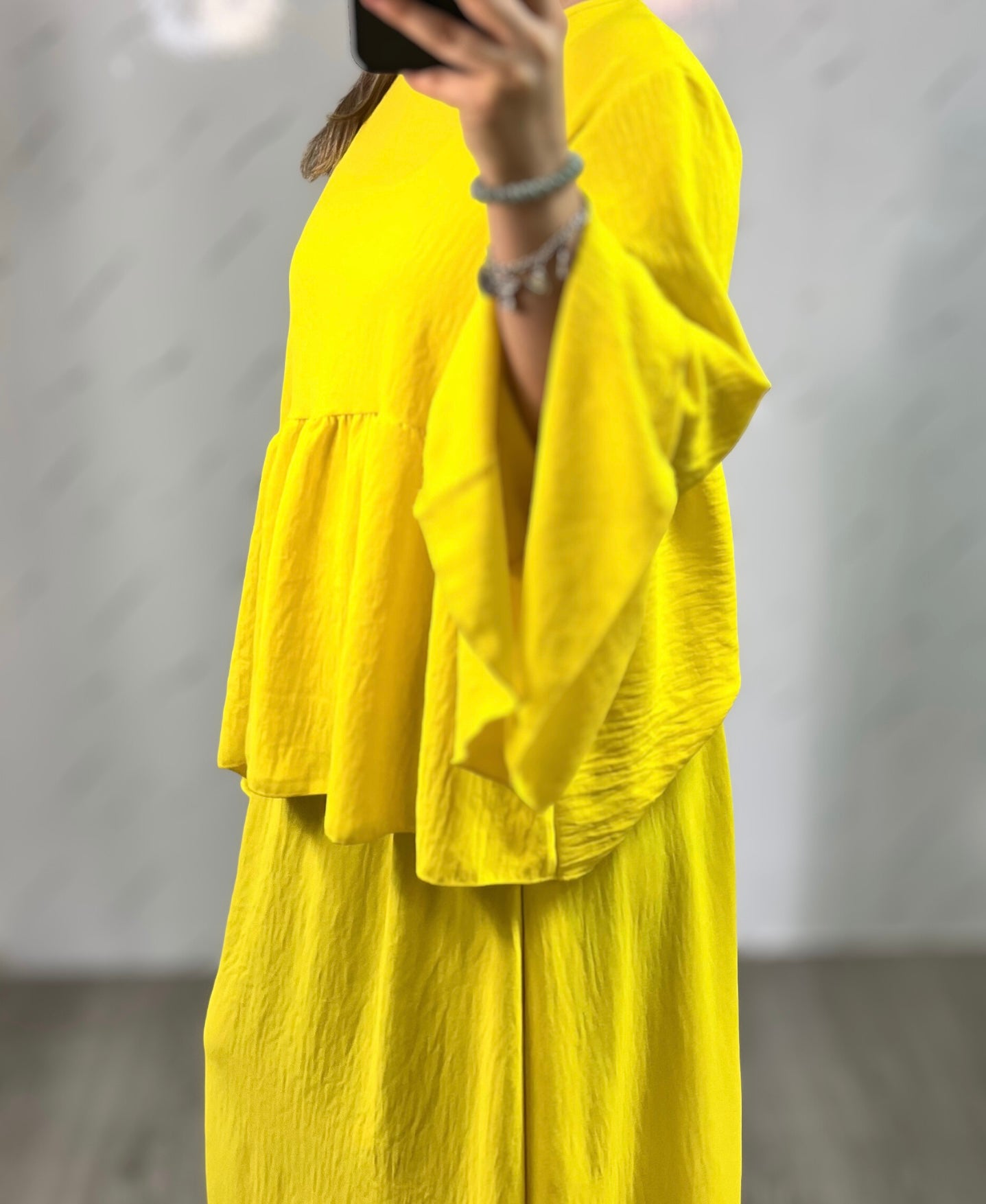 Conjunto falda amarillo