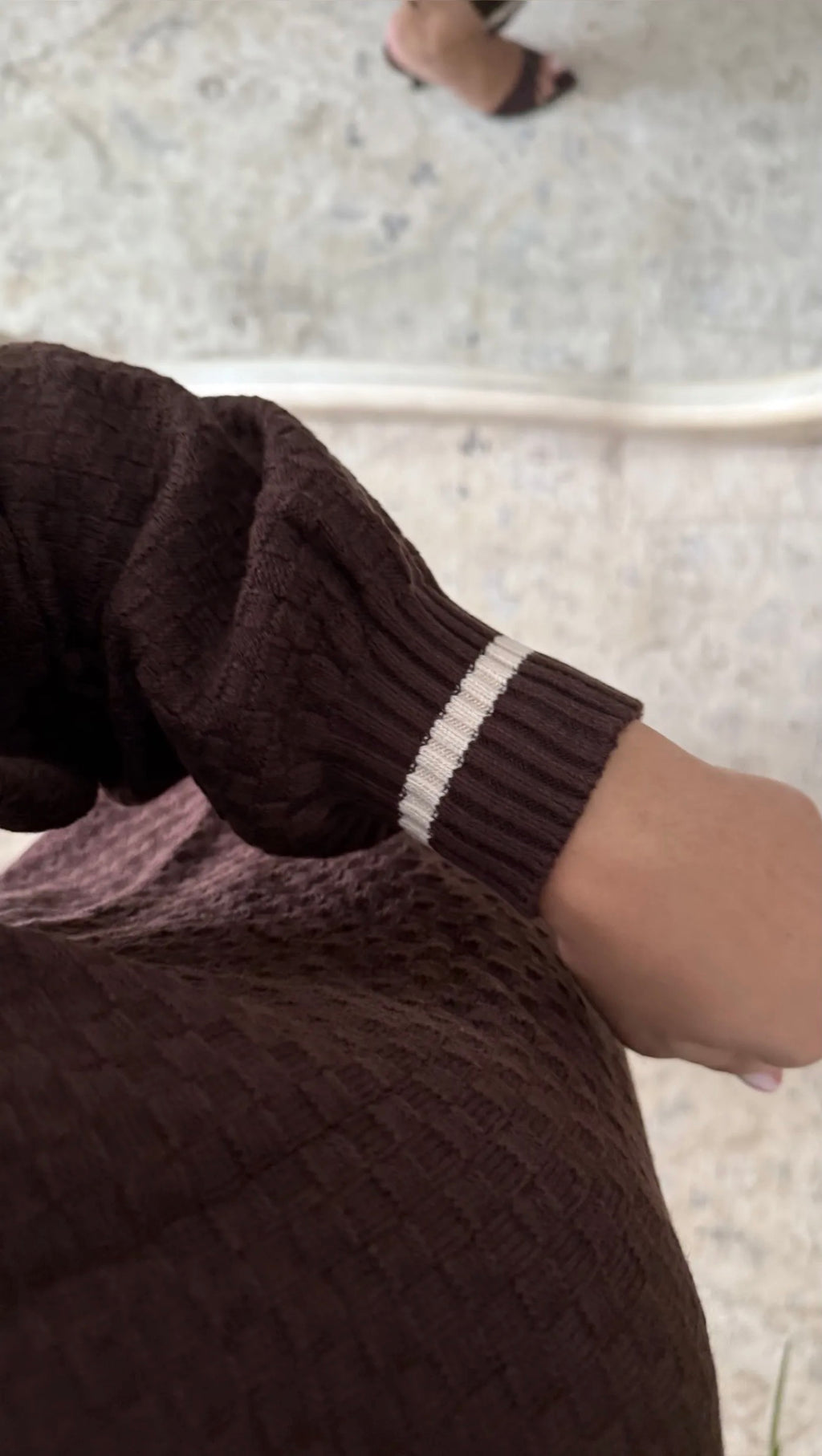 Vestido Saya Castaño