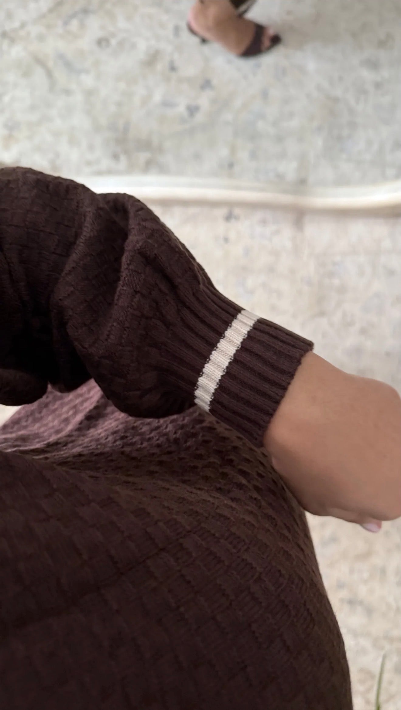 Vestido Saya Castaño