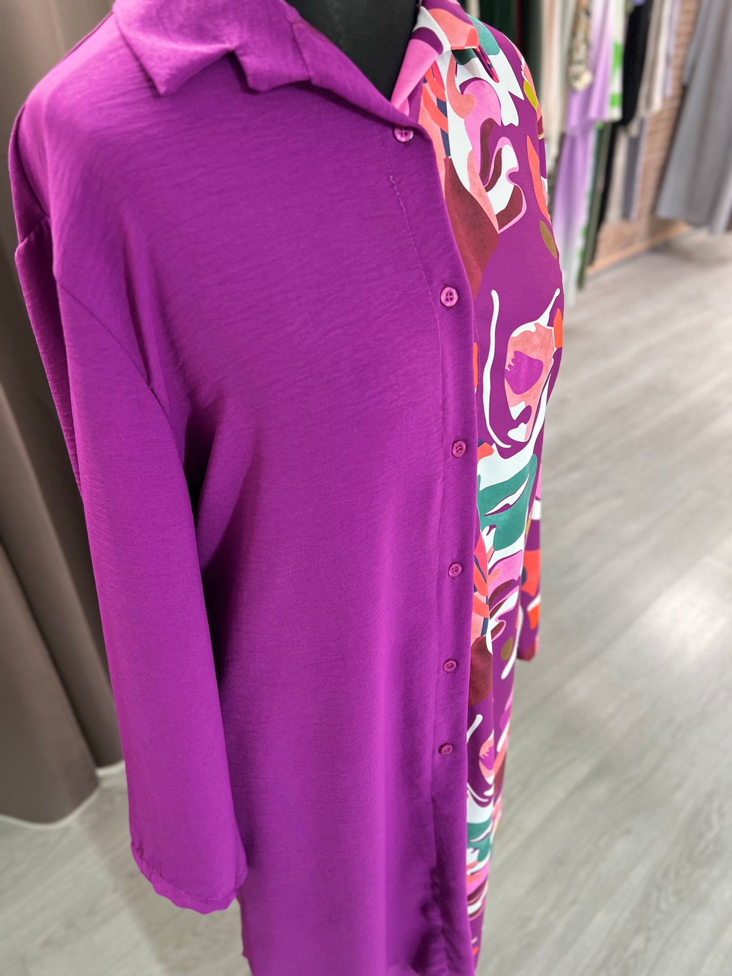 Conjunto estampado orquídea