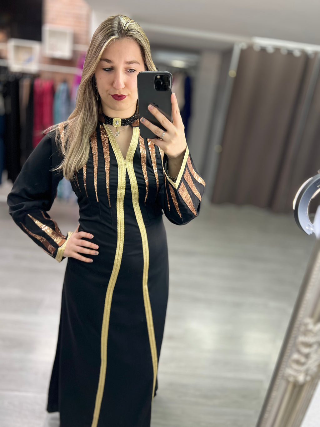 Vestido con lentejuelas