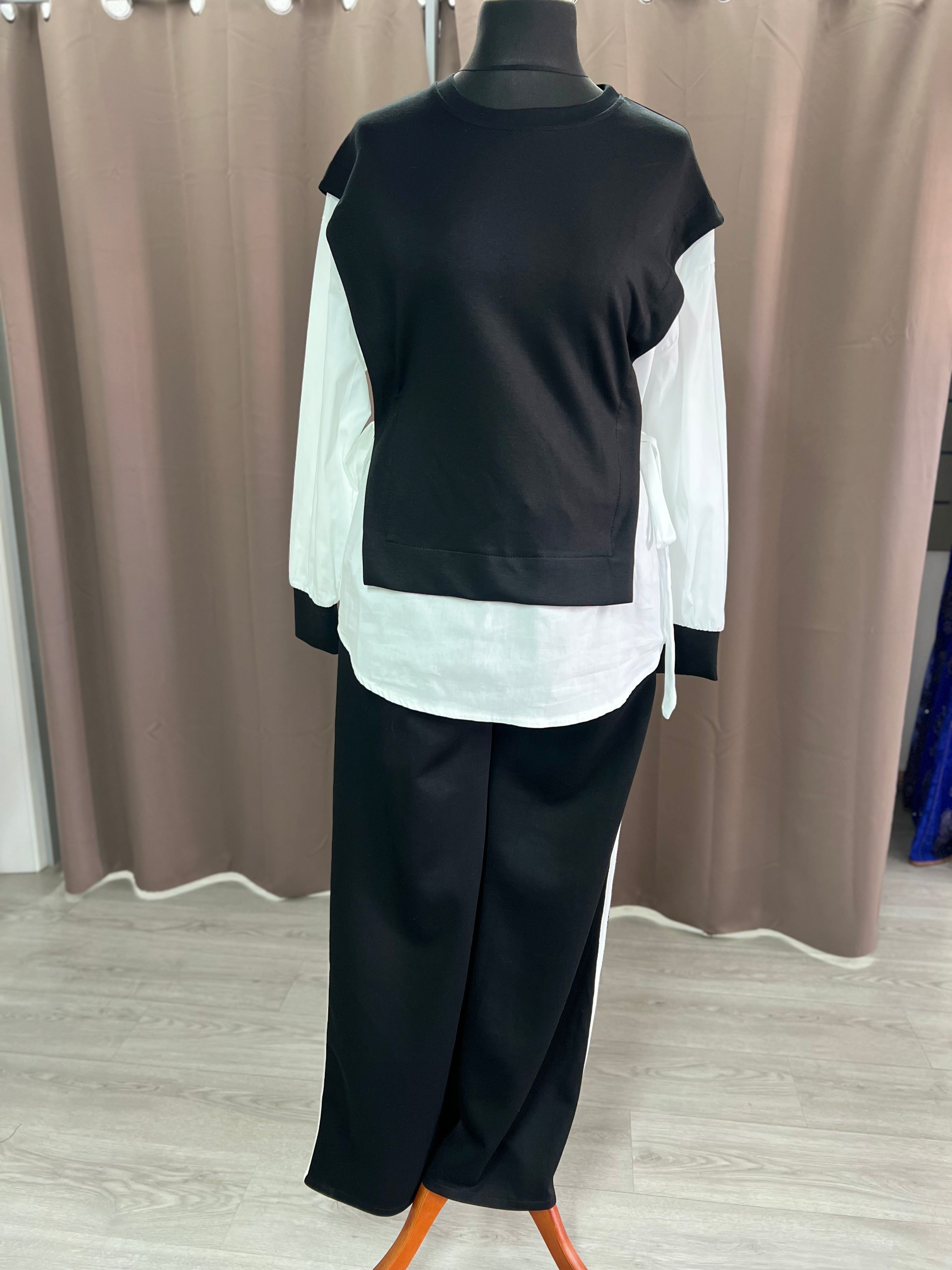 Conjunto deportivo negro