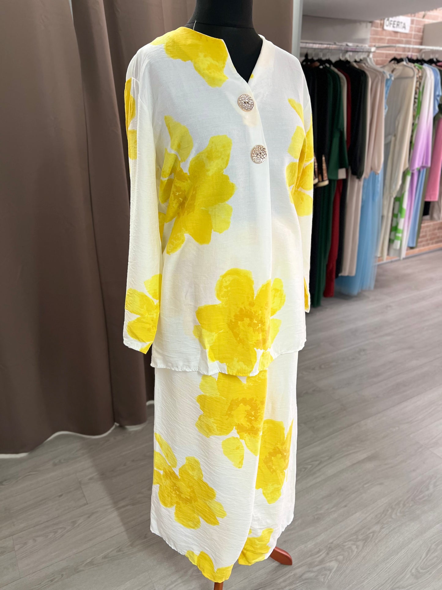 Conjunto flora amarillas