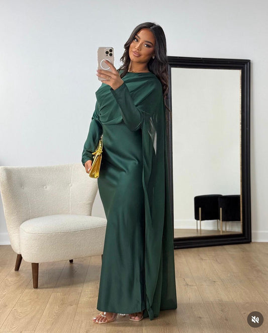 Vestido tul verde