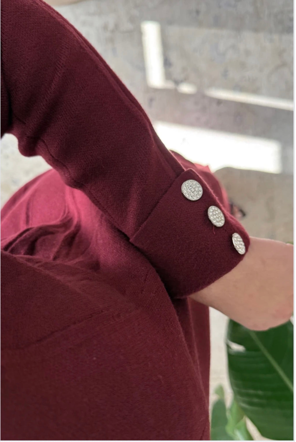 Conjunto Leyla Borgoña