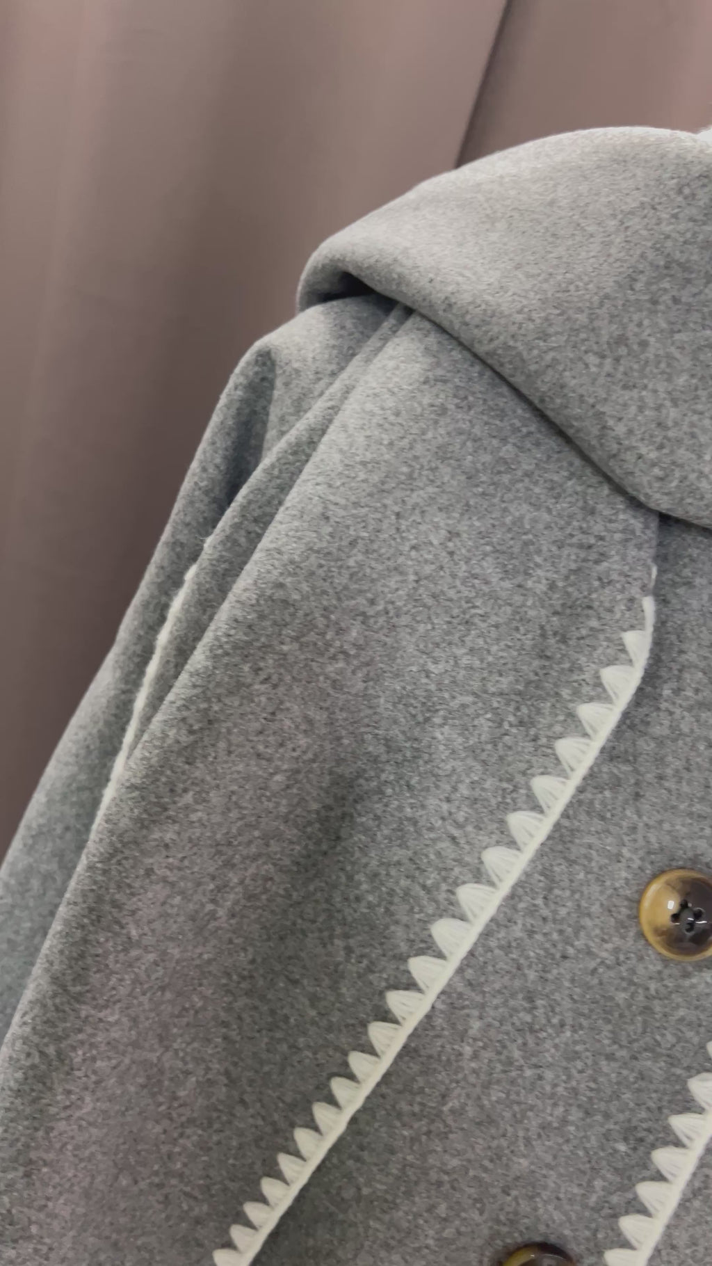 Conjunto con bufanda Gris