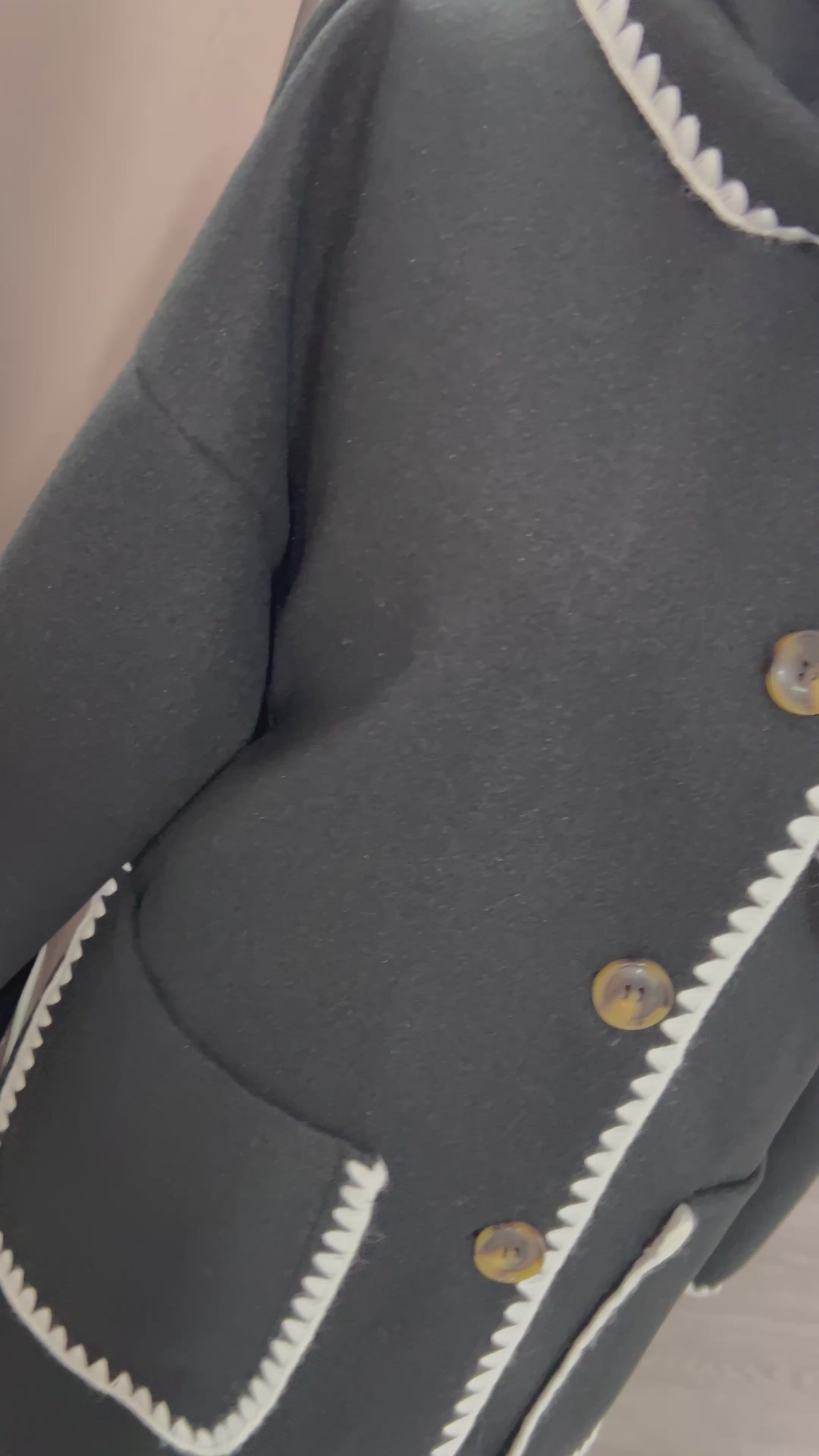 Conjunto con bufanda Negro