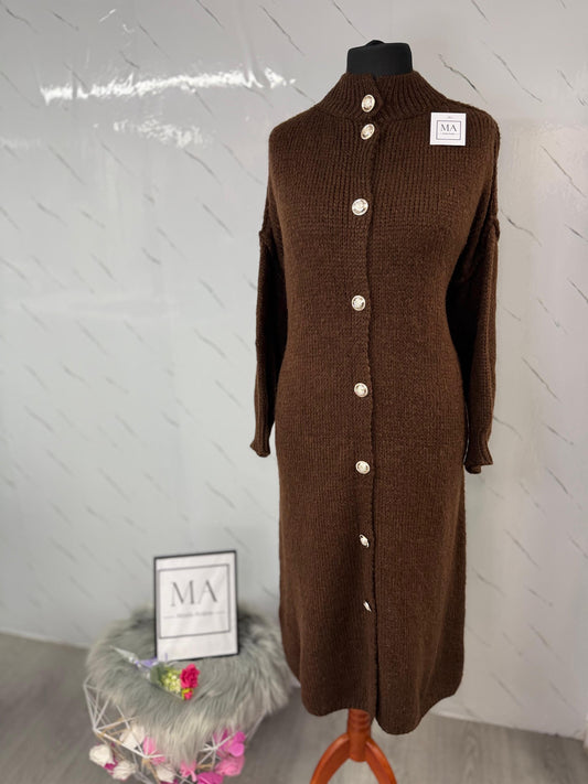 Chaqueta botones chocolate