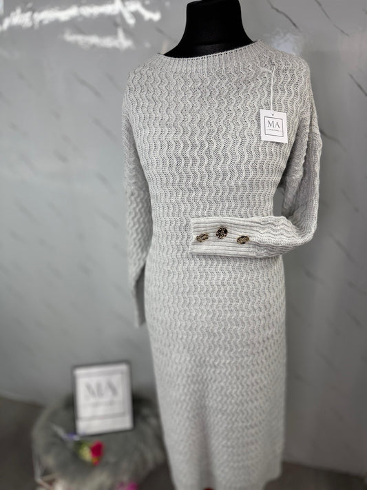 Vestido gris claro